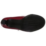 Rouge Verni 7,5 cm JENNA-06 grande taille escarpins femmes