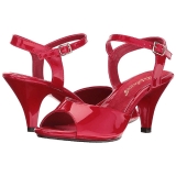 Rouge Verni 8 cm BELLE-309 Sandales Femme a Talon