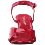 Rouge Verni 8 cm BELLE-309 Talon Haut pour Hommes