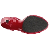 Rouge Verni 8 cm BELLE-309 Talon Haut pour Hommes