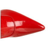 Rouge Verni 9,5 cm LUST-3000 bottes overknee femme