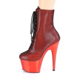 Rouge chrome 18 cm ADORE-1020HFN exotic bottines de pole dance