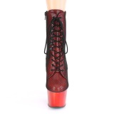 Rouge chrome 18 cm ADORE-1020HFN exotic bottines de pole dance