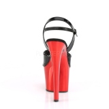 Rouge chrome plateforme 18 cm SKY-309 talons hauts pleaser