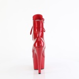 Rouge glitter 18 cm pleaser bottines talons hauts femme