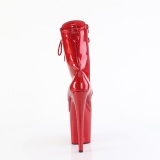 Rouge glitter 20 cm pleaser bottines talons hauts femme