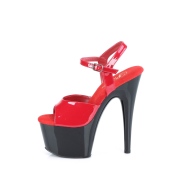 Rouge plateforme 18 cm ADORE-709 talons hauts pleaser