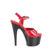 Rouge plateforme 18 cm ADORE-709 talons hauts pleaser