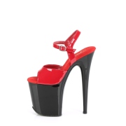 Rouge plateforme 20 cm FLAMINGO-809-2 talons hauts pleaser