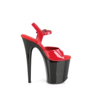 Rouge plateforme 20 cm FLAMINGO-809-2 talons hauts pleaser