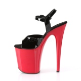 Rouge plateforme 20 cm FLAMINGO-809 talons hauts pleaser