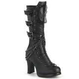 Similicuir 10 cm CRYPTO-67 plateformes bottes  boucles pour femmes