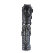 Similicuir 10 cm CRYPTO-67 plateformes bottes  boucles pour femmes