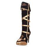 Similicuir 11,5 cm ARENA-2012 plateforme botte haut talon cosplay funtasma