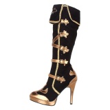 Similicuir 11,5 cm ARENA-2012 plateforme botte haut talon cosplay funtasma