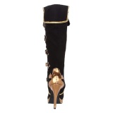 Similicuir 11,5 cm ARENA-2012 plateforme botte haut talon cosplay funtasma