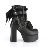 Similicuir 11,5 cm CHARADE-110 bottines demoniacult plateforme