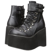 Similicuir 11,5 cm KERA-21 bottines lolita talons compenses