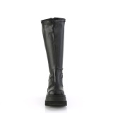 Similicuir 11,5 cm bottes mollets larges et cuisses rondes lastiques