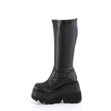 Similicuir 11,5 cm bottes mollets larges et cuisses rondes lastiques