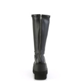 Similicuir 11,5 cm bottes mollets larges et cuisses rondes lastiques