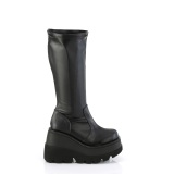 Similicuir 11,5 cm bottes mollets larges et cuisses rondes lastiques