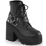 Similicuir 12 cm ASSAULT-101 bottines gothique semelles paisses
