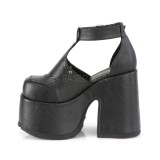 Similicuir 13 cm Demonia CAMEL-103 chaussures plateforme lolita