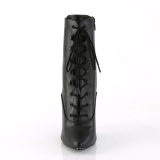 Similicuir 13 cm SEDUCE-1020 ftiche bottines  talons aiguilles noirs