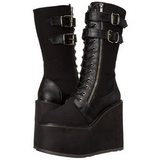 Similicuir 14 cm SWING-221 bottes lolita gothique semelles paisses