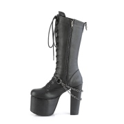 Similicuir 14 cm TORMENT-170 bottes plateforme gothique