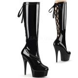 Similicuir 15 cm DELIGHT-2029 bottes pleaser plateforme