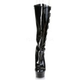 Similicuir 15 cm DELIGHT-2047 bottes pleaser plateforme