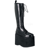 Similicuir 15 cm MEGA-602 Bottes Gothiques Hommes Plateforme
