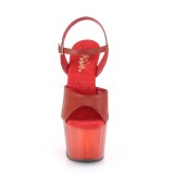 Similicuir 18 cm ADORE-709T sandales pleaser plateforme