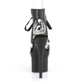 Similicuir 18 cm ESTEEM-700-14 talon haut avec lacets de cheville