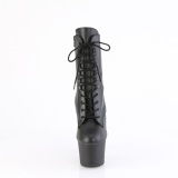 Similicuir 18 cm KNUCKS-1020 bottines  talons hauts poing amricain