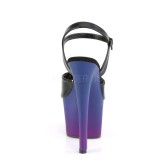 Similicuir 18 cm SKY-309BP sandales pleaser plateforme
