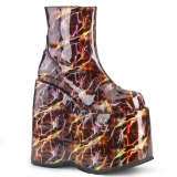 Similicuir 18 cm SLAY-204LBH bottines plateforme lolita
