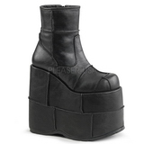 Similicuir 18 cm STACK-201 Bottines Plateforme Gothiques Hommes