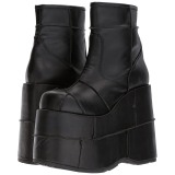Similicuir 18 cm STACK-201 Bottines Plateforme Gothiques Hommes