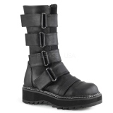 Similicuir 3 cm LILITH-211 bottes demonia plateforme