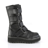 Similicuir 3 cm LILITH-211 bottes demonia plateforme