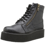 Similicuir 5 cm CREEPER-571 Bottines Creepers Hommes Plateforme