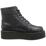 Similicuir 5 cm CREEPER-571 Bottines Creepers Hommes Plateforme