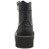 Similicuir 5 cm CREEPER-571 Bottines Creepers Hommes Plateforme