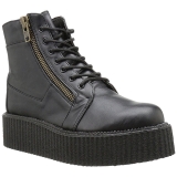 Similicuir 5 cm CREEPER-571 Bottines Creepers Hommes Plateforme