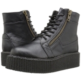 Similicuir 5 cm CREEPER-571 Bottines Creepers Hommes Plateforme