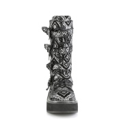 Similicuir 5 cm EMILY-322-2 plateformes bottes  boucles pour femmes