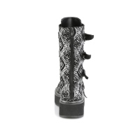 Similicuir 5 cm EMILY-322-2 plateformes bottes  boucles pour femmes